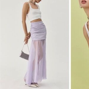 Mare Mare for Anthropologie Sheer Lace Skirt